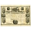 Image 1 : NY. Tioga Coal, Iron, Mining & Manufacturing Co., 1839, I/U Stock Certificate.