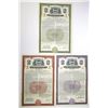 Image 1 : IL. Illinois Central Railroad Co., 1949 to 1955, Specimen Coupon Bond Trio.