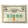 Image 1 : IL & IN. Chicago, Danville and Vincennes Railroad Co., 1872, I/C Bond with RN-W2 $1 Imprinted Revenu