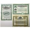 Image 1 : MD. PA.  Railroad Specimen Bond Trio, 1915 to 1920s