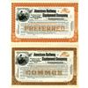 Image 1 : NJ. American Railway Equipment Co., ND (1890s to 1900s), Stock Certificate Remainder Pair