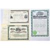 Image 1 : NJ. Atlantic City Railroad Stock & Bond Certificate Trio, 1902 to 1907.