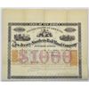 Image 1 : NJ. New Jersey Southern Rail Road Co., 1872, I/U Bond.