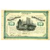 Image 1 : NY. Brooklyn Elevated Railway Co., 1880, Partially Issued Stock Certificate.