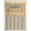Image 1 : NY. Wallkill Valley Railway Co., 1872, I/U Coupon Bond.