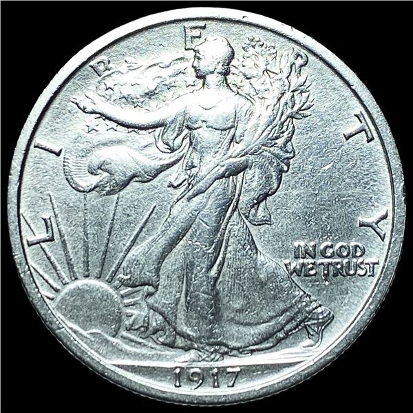 1917 Walking Liberty Half Dollar CHOICE AU