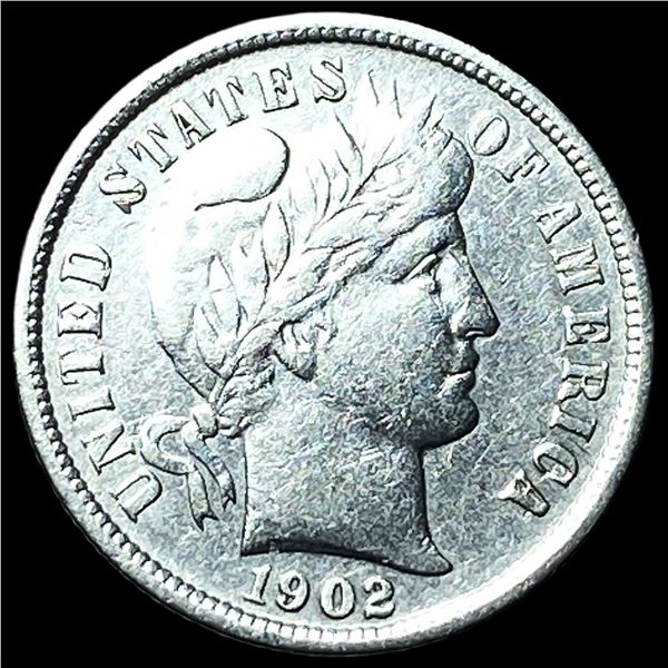 1902-S Silver Barber Dime CLOSELY  UNCIRCULATED