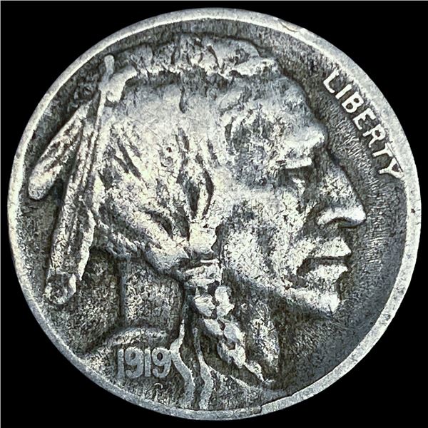 1919-D Buffalo Nickel LIGHTLY CIRCULATED