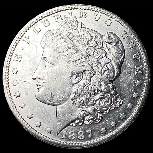 1887-S Morgan Silver Dollar CHOICE AU