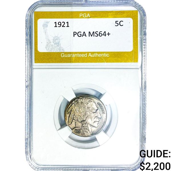 1921 Buffalo Nickel PGA MS64+