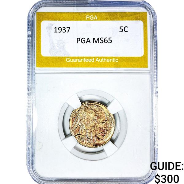 1937 Buffalo Nickel PGA MS65