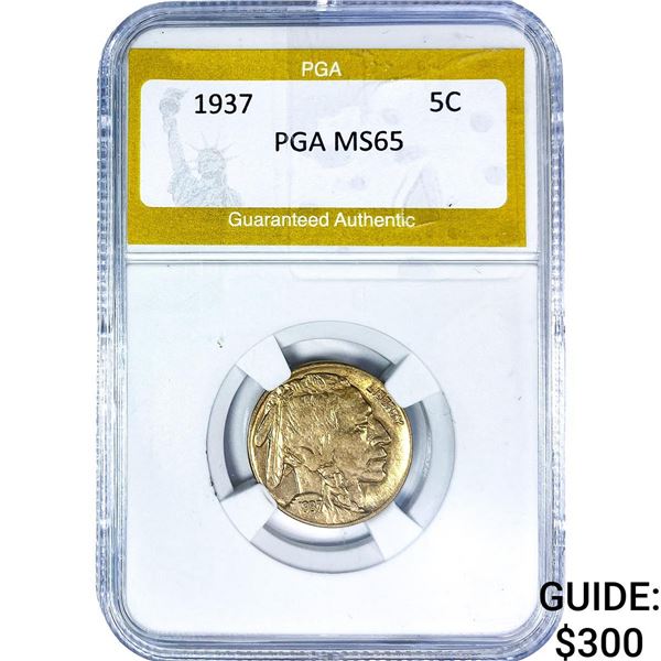 1937 Buffalo Nickel PGA MS65