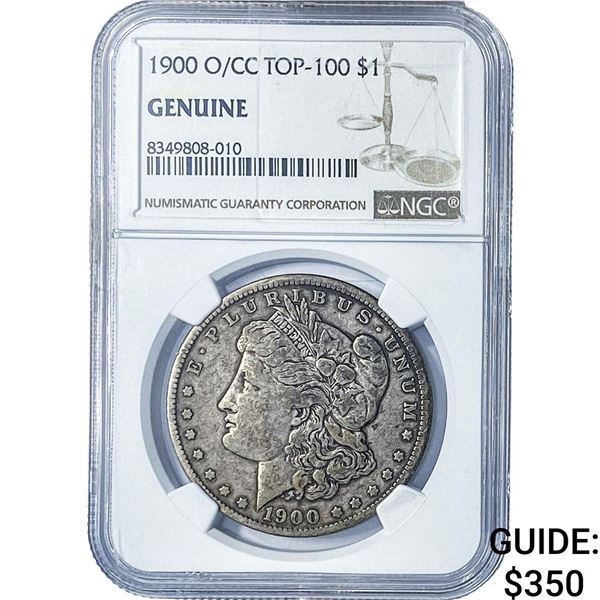 1900-O/CC Morgan Silver Dollar NGC Genuine Top 100