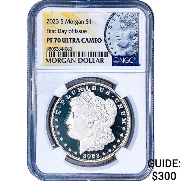 2023-S Morgan Silver Dollar NGC PF70 Ulta Cameo