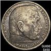 Image 1 : 1935-F Germany Silver 5 Reichsmark CHOICE BU