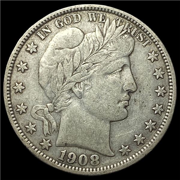 1908 Barber Half Dollar NEARLY UNCIRCULATED