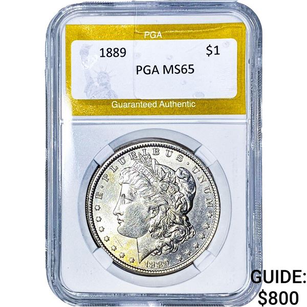 1889 Morgan Silver Dollar PGA MS65