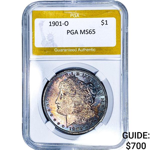 1901-O Morgan Silver Dollar PGA MS65