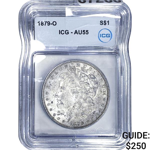 1879-O Morgan Silver Dollar ICG AU55
