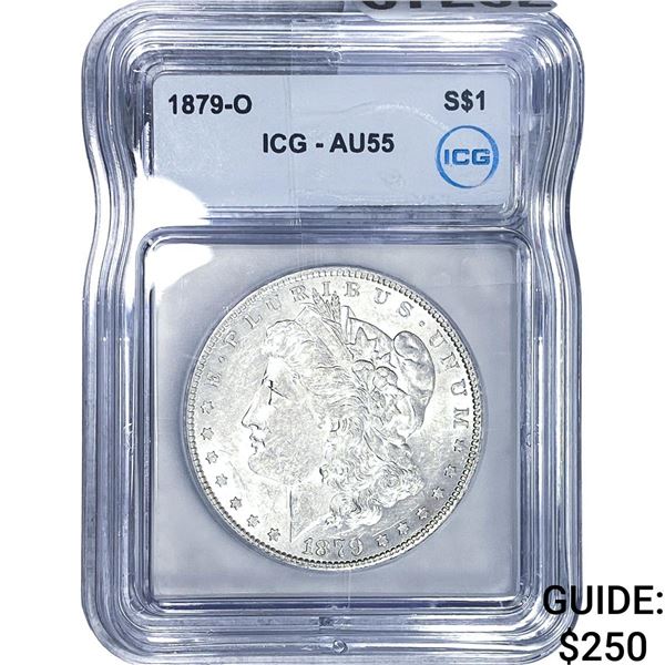 1879-O Morgan Silver Dollar ICG AU55