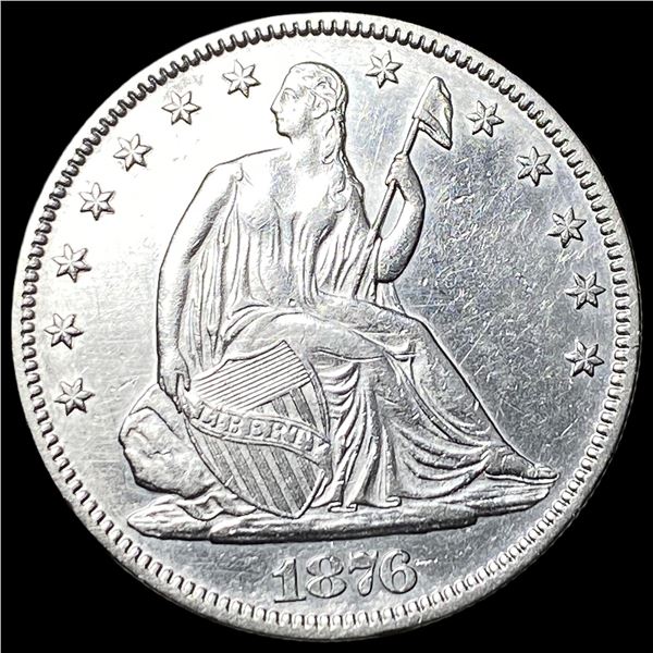 1876 Silver Seated Liberty Half Dollar UNCIRCULATED