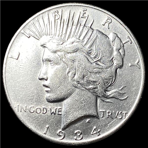 1934-S Silver Peace Dollar NEARLY UNCIRCULATED