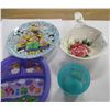 Image 1 : ESTATE:  2 KIDS PLATES, 1 KIDS GLASS, REGAL ROSE GRAVY BOAT