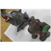 Image 1 : ESTATE:  WOLF HEAD ORNAMENT & DOG ORNAMENT