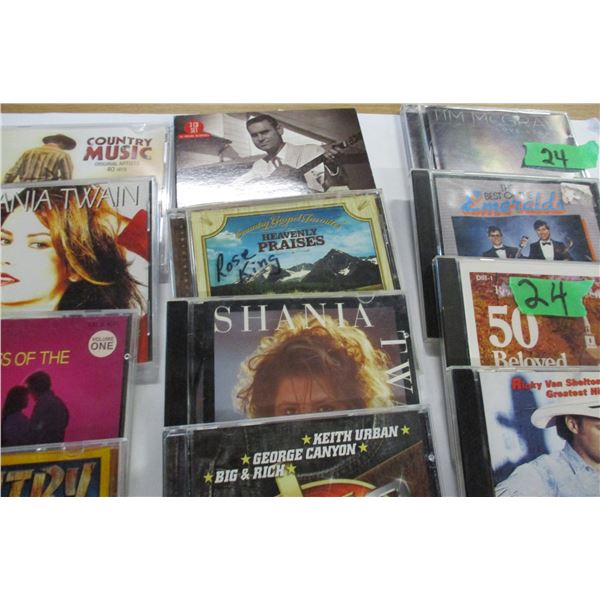 ESTATE:  FLAT C/W MOSTLY COUNTRY & WESTERN CD'S