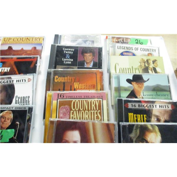 ESTATE:  FLAT C/W MOSTLY COUNTRY & WESTERN CD'S