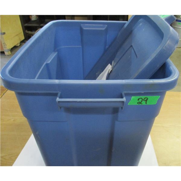 ESTATE:  BLUE TOTE C/W LID