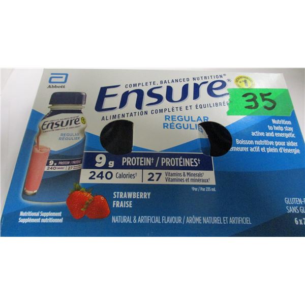 ENSURE REGULAR STRAWBERRY DRINK (6 BOTTLES X 235 ML)