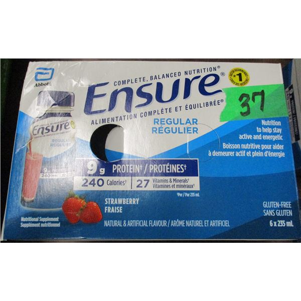 ENSURE REGULAR STRAWBERRY DRINK (6 BOTTLES X 235 ML)