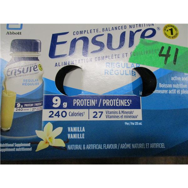 ENSURE REGULAR VANILLA DRINK (6 BOTTLES X 235 ML)