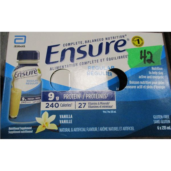 ENSURE REGULAR VANILLA DRINK (6 BOTTLES X 235 ML)