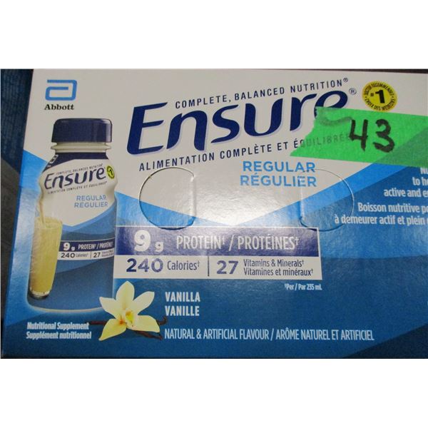 ENSURE REGULAR VANILLA DRINK (6 BOTTLES X 235 ML)