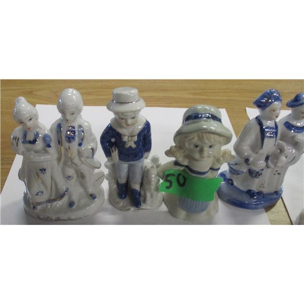 ESTATE:  BOX C/W 8 DELPH DESIGN ORNAMENTS