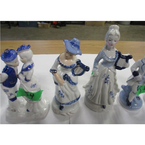 ESTATE:  BOX C/W 6 DELPH DESIGN ORNAMENTS