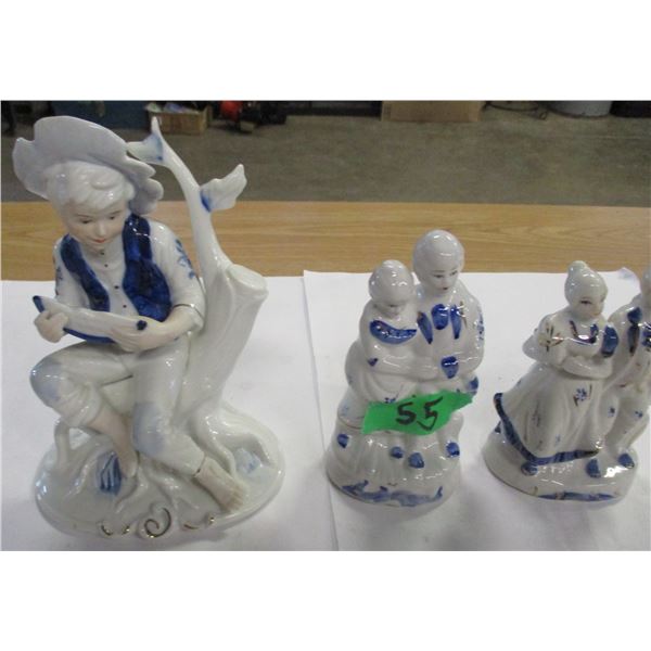 ESTATE:  BOX C/W 3 DELPH DESIGN ORNAMENTS