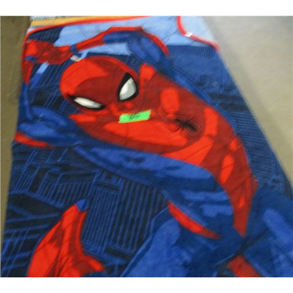 ESTATE:  PAW PATROL & SPIDERMAN BLANKETS (2)