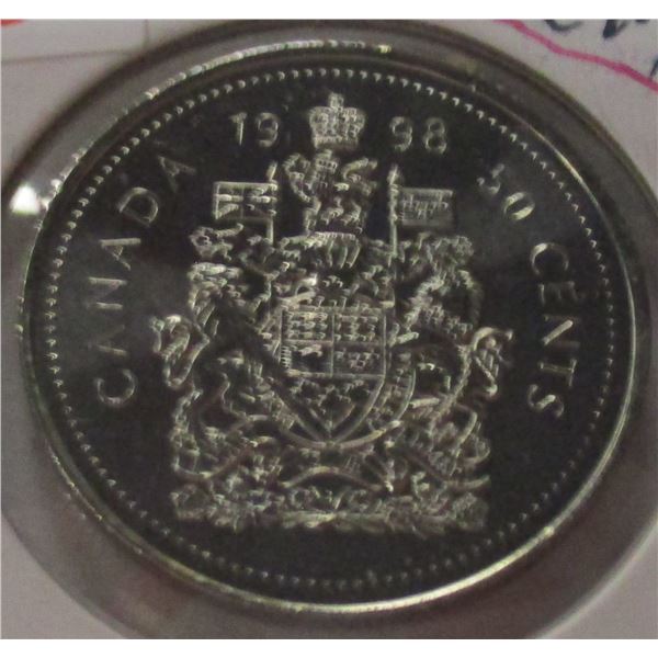 1998 CH/BU CANADA HALF DOLLAR