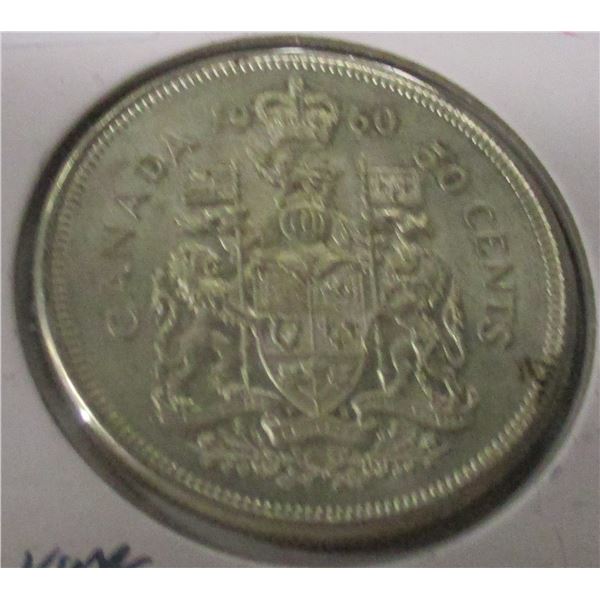 1960 CANADA SILVER HALF DOLLAR