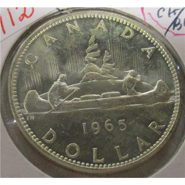 1965 CH/BU CANADA SILVER DOLLAR