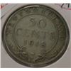 Image 1 : 1918 NEWFOUNDLAND SILVER HALF DOLLAR