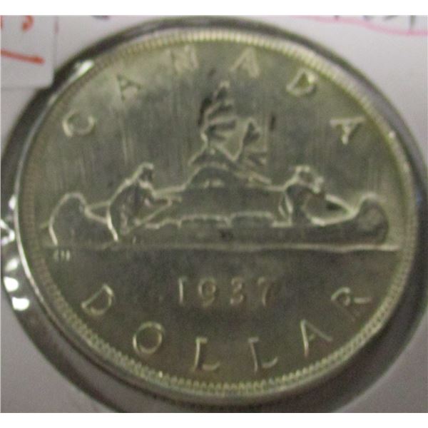 1937 CANADA KING GEORGE VI SILVER DOLLAR