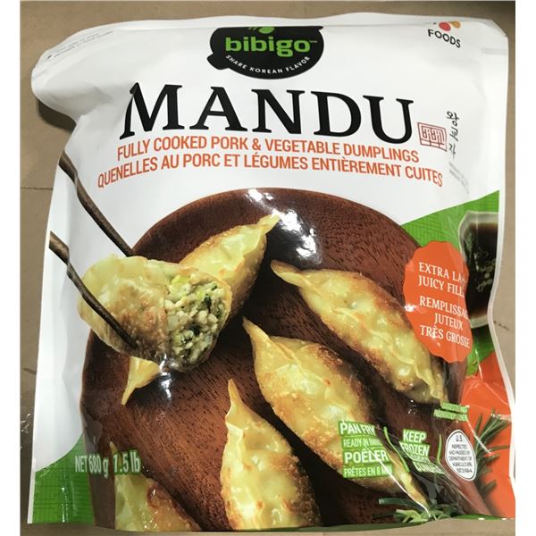 FROZEN: MANDU PORK & VEGETABLE DUMPLINGS (600g)