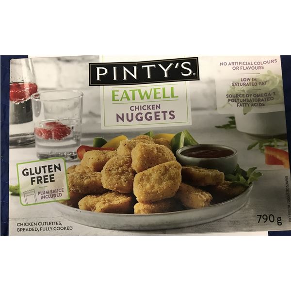 FROZEN:  PINTY'S EATWELL CHICKEN NUGGETS (790G)