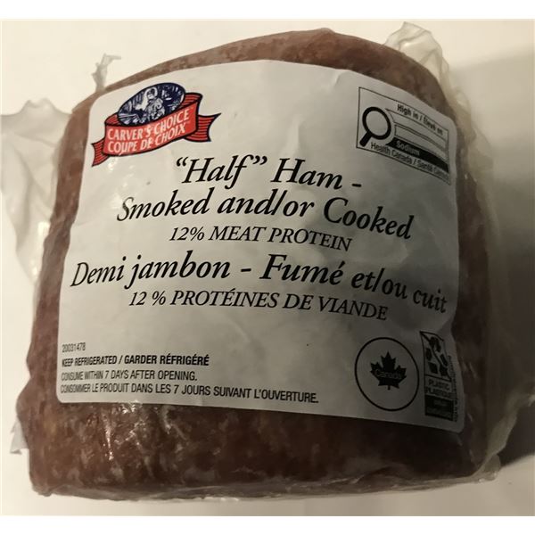 FROZEN:  CARVER'S CHOICE HALF HAM (850 G)
