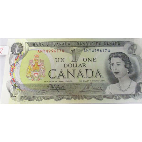 1973 CRISP UNCIRCULATED LAST OF CANADA $1 BILLS