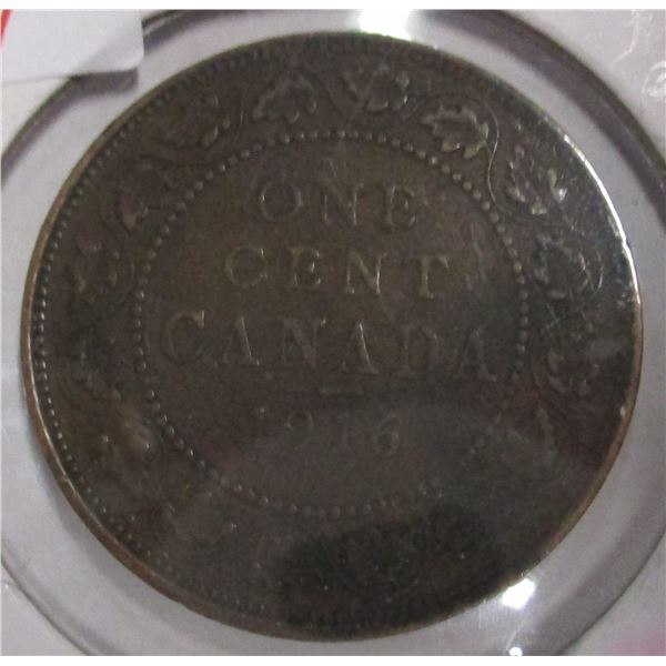 1916 CANADA KING GEORGE V LARGE PENNY